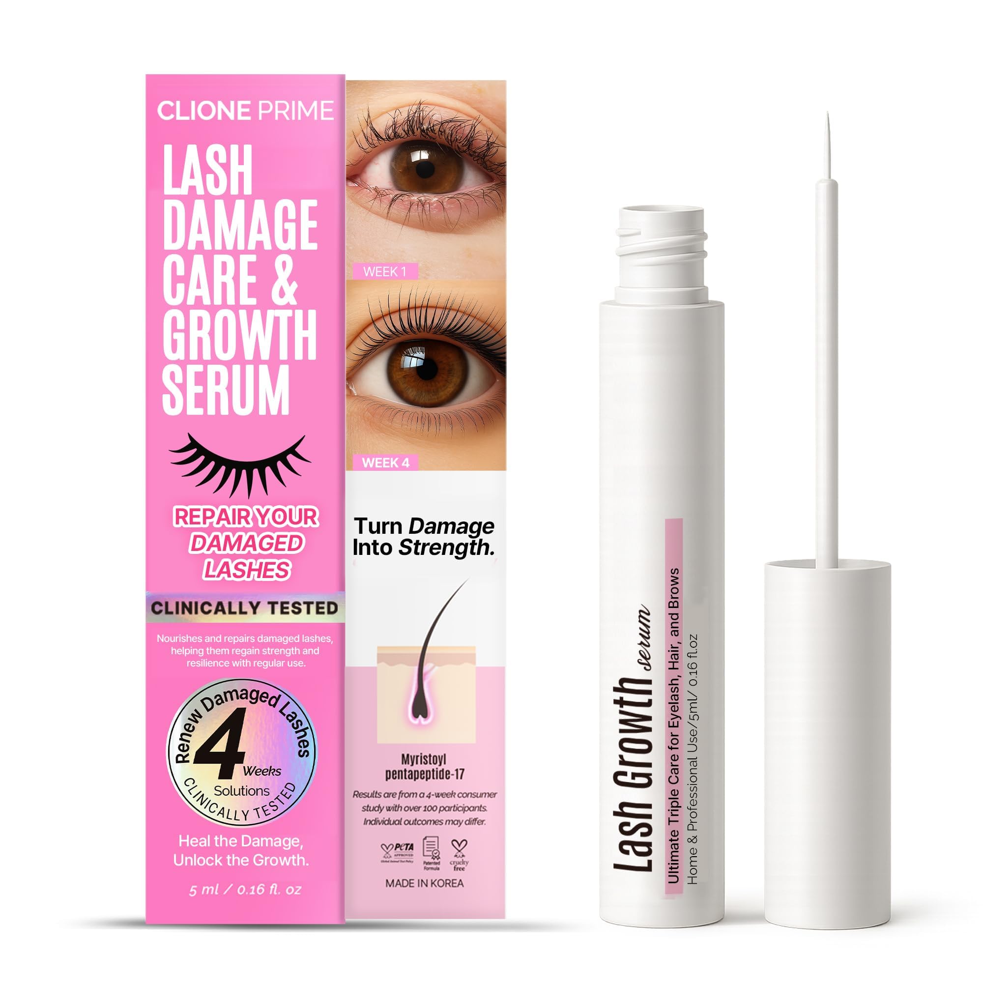 Korean Lash Serum - Sérum Para Pestañas Eyelash to Grow Lashes Eyebrow Eyelash Growth Suero Para Crecimiento Suero