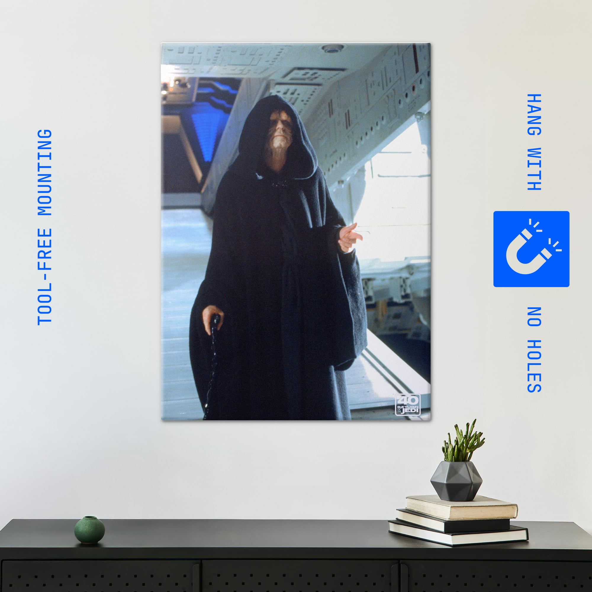 Displate Star Wars Poster da Parete Moderni The Emperor 1 Decorazione da parete Poster decorativi per camera da letto Supporto magnetico 48 x 67,5 cm