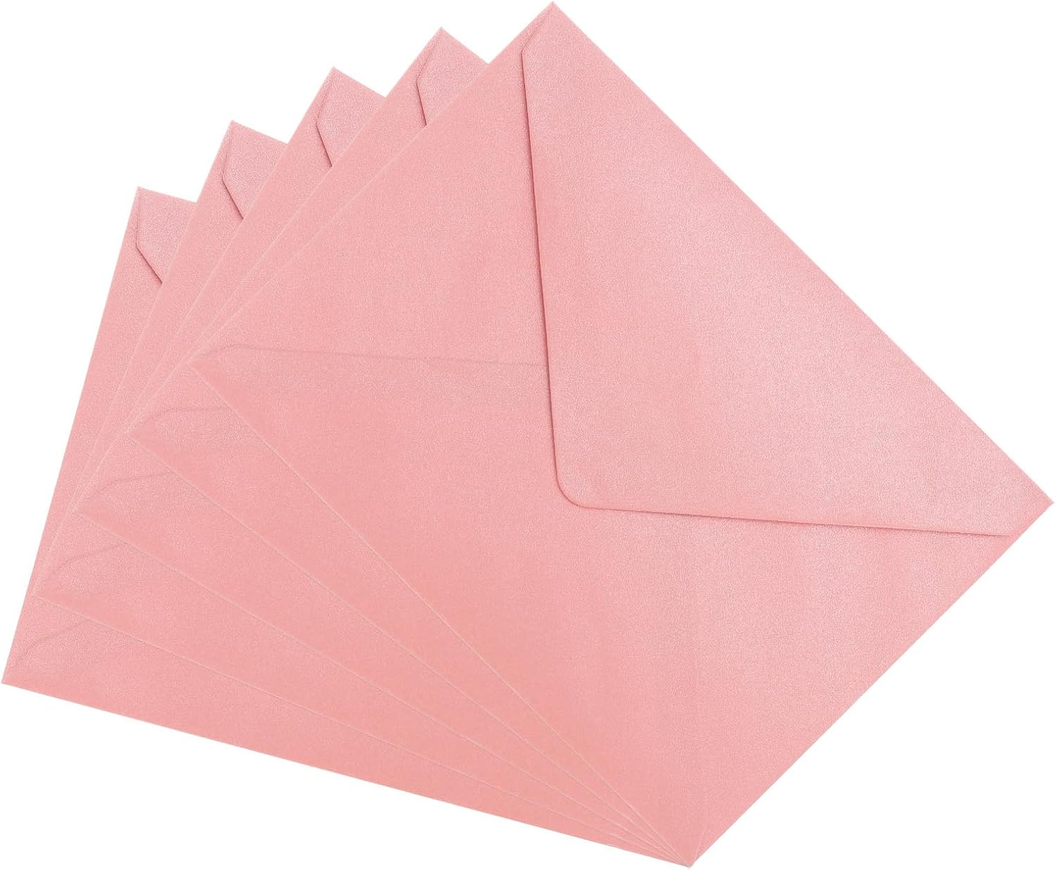 PATIKIL 5x7 Envelopes, 100Pcs A7 Size Gummed V Flap Pearl Invitation Envelopes for Greeting Cards Wedding Invitations Graduation Birthday Party, White
