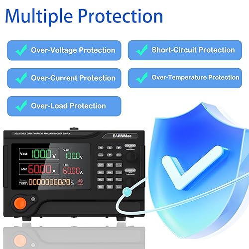 Miniatura 32 de Fuente de alimentación CC 30V 150A, 4500W de alta potencia, programable variable ajustable, conmutación regulada, fuente de alimentación de banco