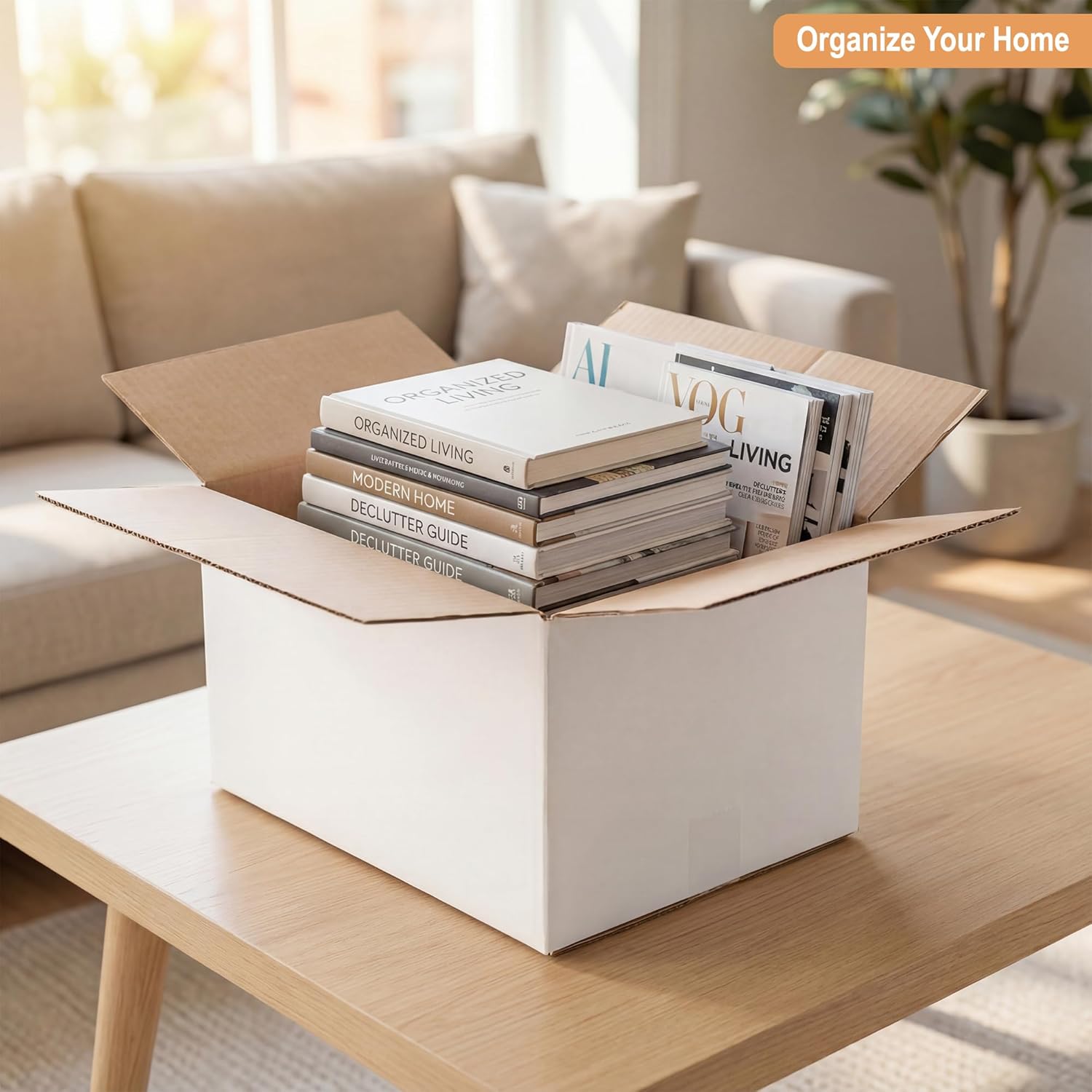 45 Pack 10x7x5" White Cardboard Shipping Boxes, Medium Mailing Boxes For Small Business for Packing, Moving and Storage