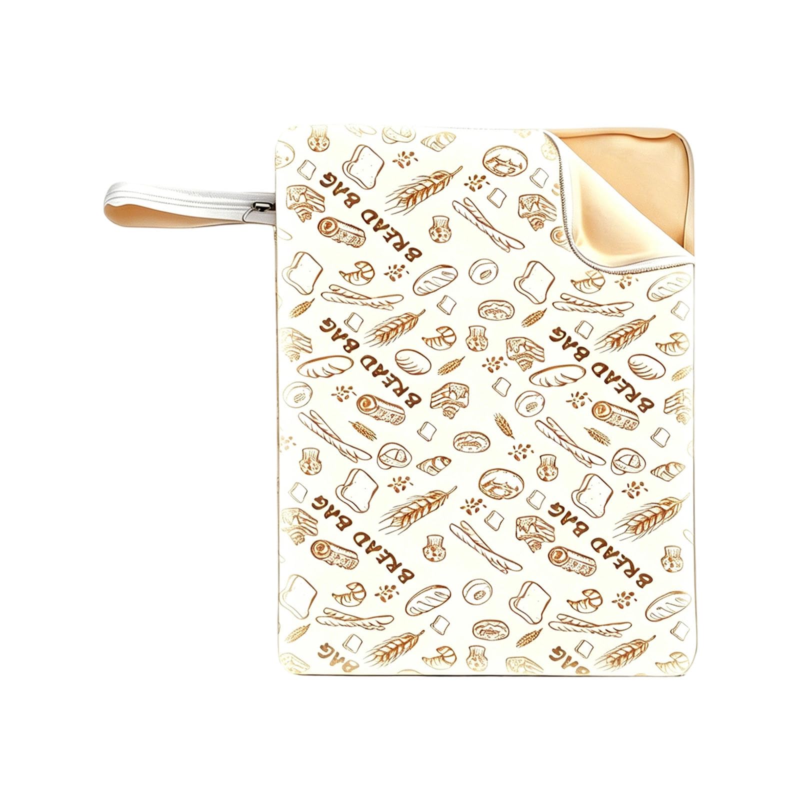 PANGBOER Bees Wax Bag for Sourdough Bread Zippered Styles Washable Storage Food Organiser for Snacks and Produce Leak Proof Treat Storage Bags