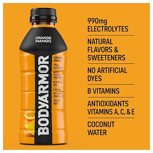 Vista 108 de BODYARMOR - Bebida deportiva, fresa y plátano, sabores naturales con vitaminas, electrolitos ricos en potasio, perfecta para deportistas, 20 onzas