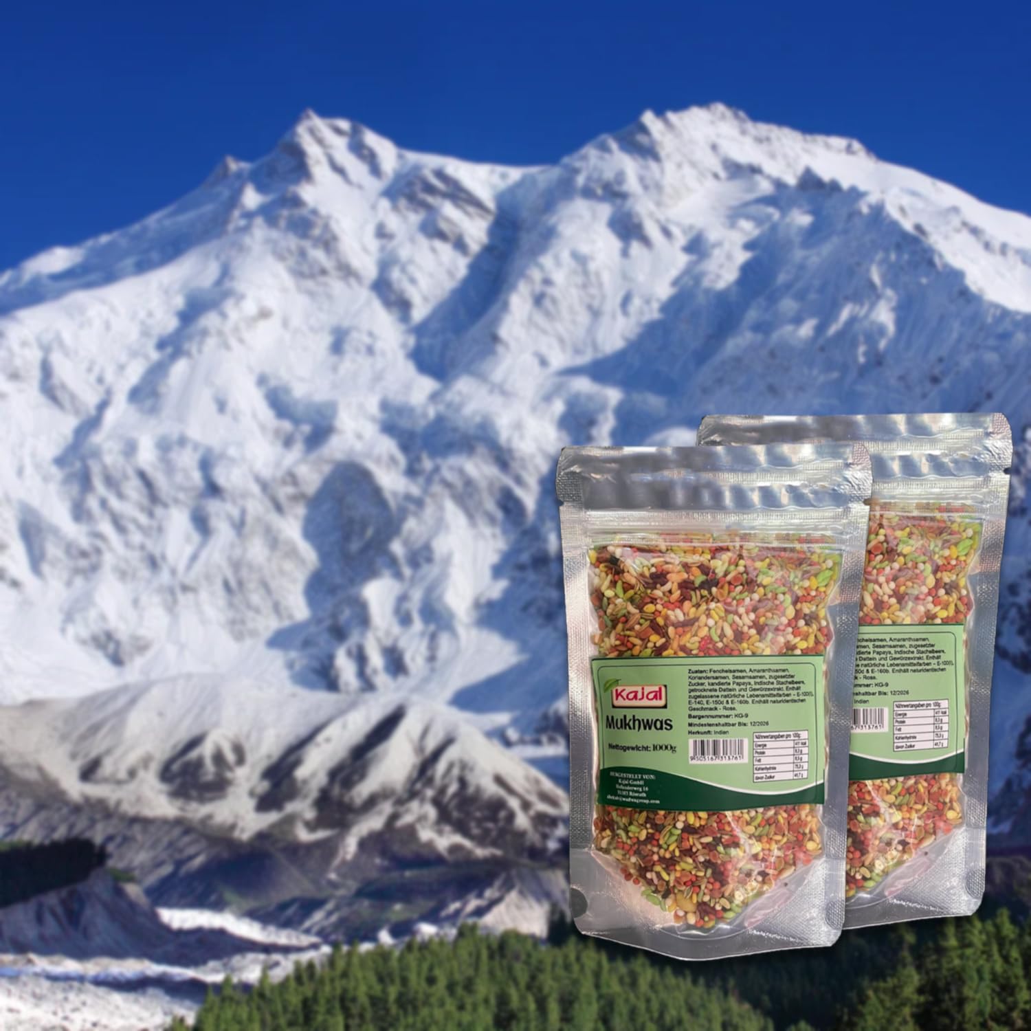 Kajal Pan Mukhwas - Zucker überzogene Mischsamen - Die perfekte Mischung für genussvolle Momente (1000g)