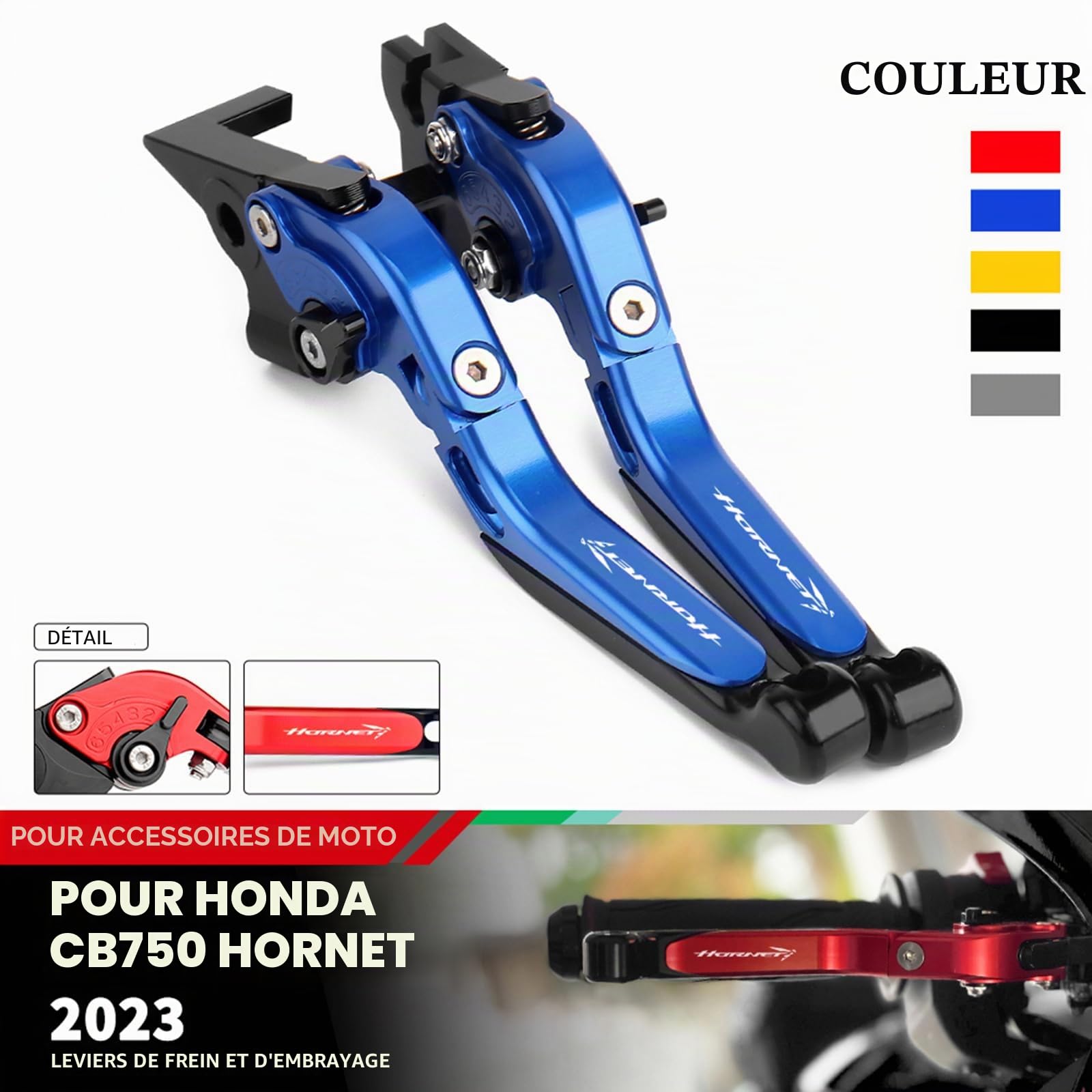 Kit Levier d'embrayage et Levier de Frein pour CB750 CB 750 Hornet 2023 2024 2025 2026