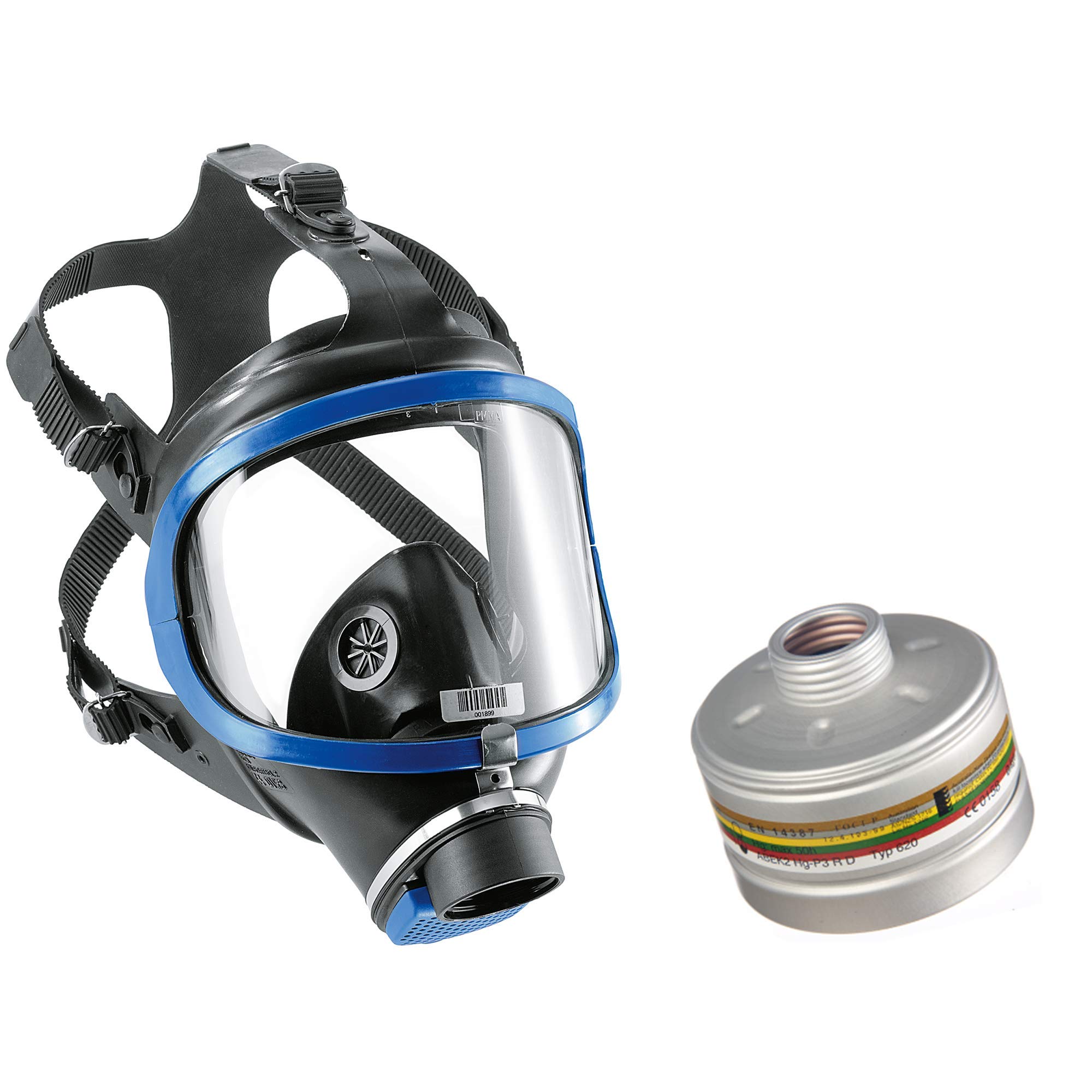 Dräger X-plore 6300 Full Face Respirator Mask, Rd40 mm (NA-TO), For professional industrial applications like spray paint, toxic gas protection, decon, optional accessories
