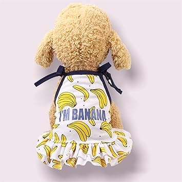 Amazon Riostudio 犬服 犬の服 春夏用 ワンピース メッシュ フルーツ柄ワンピース 日本国内出荷 バナナ柄ワンピース Xs Riostudio シャツ パーカー 通販