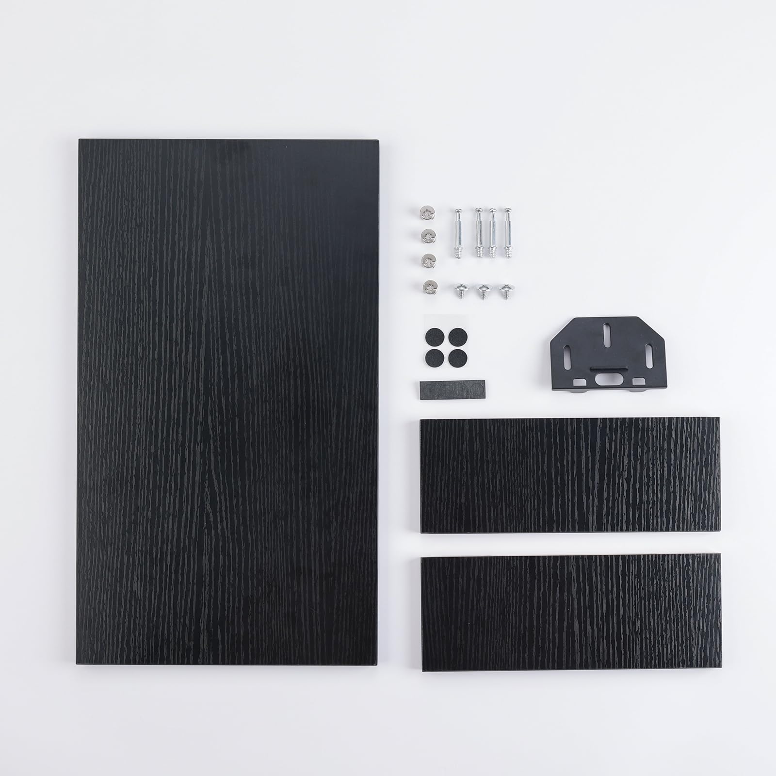 GRIFEMA GB1052-1 Rialzo per Monitor in Legno, Supporto per Monitor da Tavolo per Monitor, Laptop, Stampanti, Portata Fino a 20 kg, L420 x L233 mm x H104, Nero