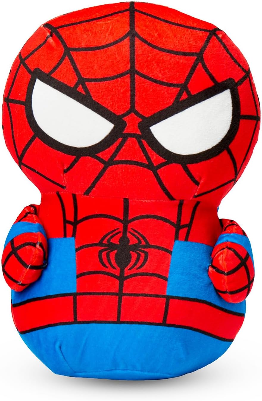 Marvel Spiderman Blanket and Character Hugger - Bundle with Kids and Teens Throw, Huggable Pillow, Stickers, More for Boys | Spiderman Blanket Size 50" x 60"