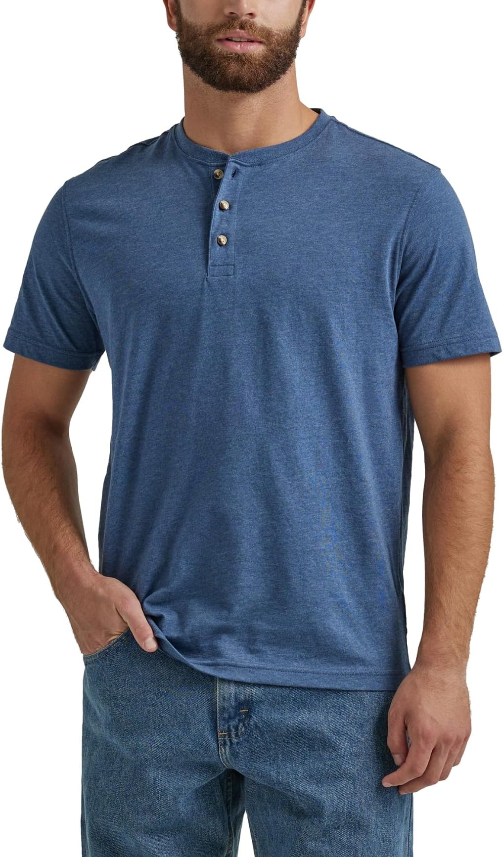Wrangler AuthenticsMen's Short Sleeve Henley Tee
