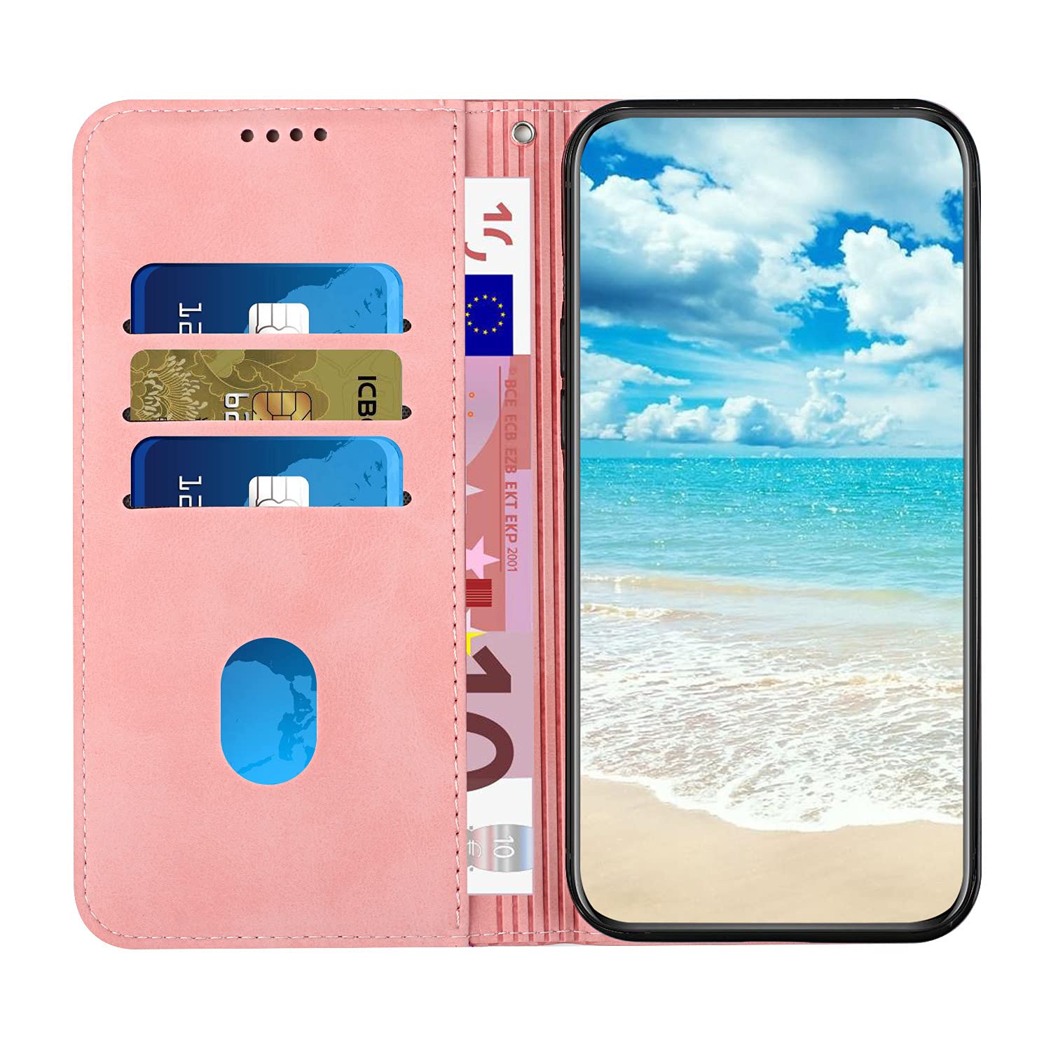 PEIYE Cover Pelle per Xiaomi Redmi Note 11 / Redmi Note 11S, Portafoglio PU Pelle Slot Schede, Custodia Cavalletto Stile Libro Chiusura Magnetica, Flip Case -Viola Chiaro