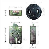 Vista 5 de YOSEC Reemplazo de bloqueo seguro para armas, bloqueo seguro elecctronic 5 código de usuario y 1 código maestro con retardo de 0-59 minutos