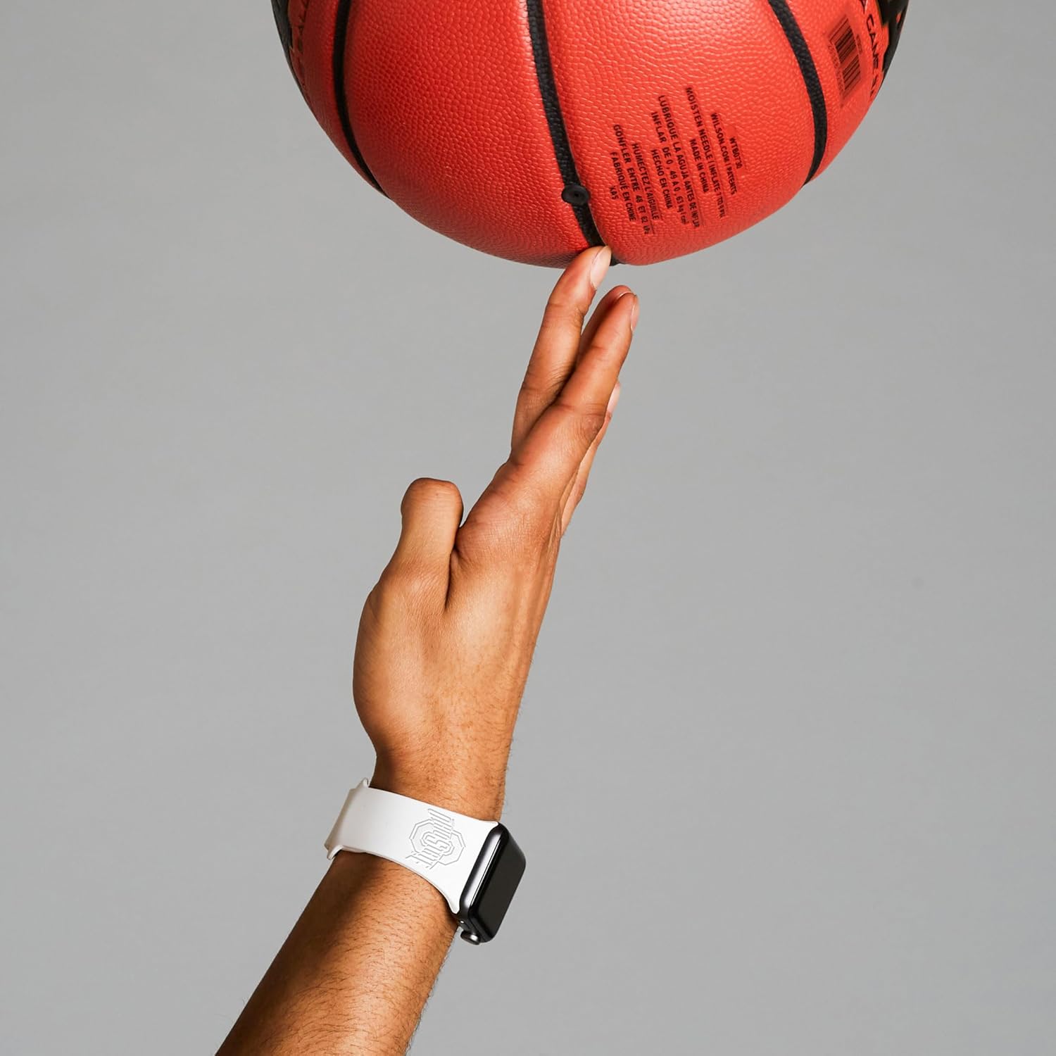 Affinity Bands Ohio State Buckeyes Engraved Silicone Combo Package Compatible with Apple Watch and AirPods Gen 1 & 2 (38/40/41mm (42mm Series 11) White)