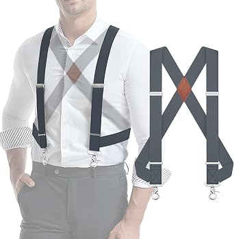 Suspenders for Men Suspenders for Jeans Heavy Duty Big and Tall