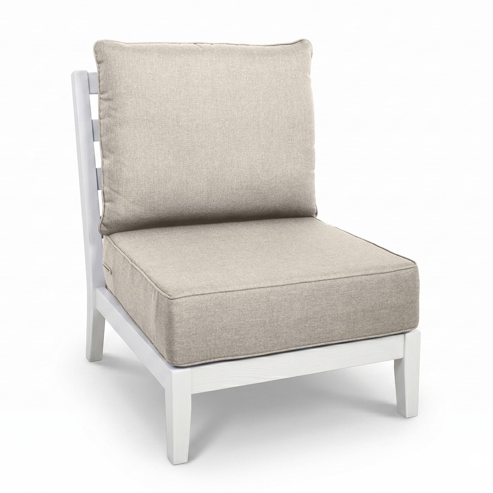 Outdoor Seat Cushion Set-24 x 24 x 6 Inch Outdoor Chair Cushions with Water Resistant &amp; Removable Cover Outdoor Cushions for Patio Furniture Chair Sofa Couch-Beige