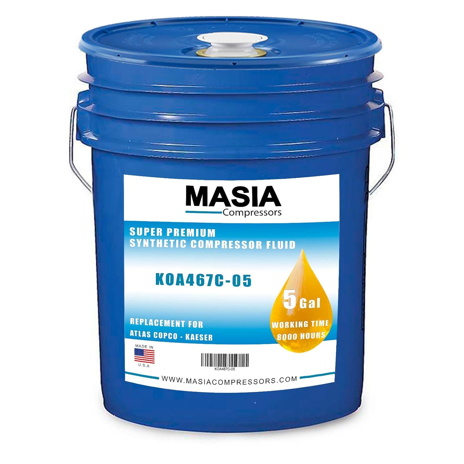 Quincy QUINSYN Oil 5 GAL Pail (127462005, 144046005, 145966005, 146073005