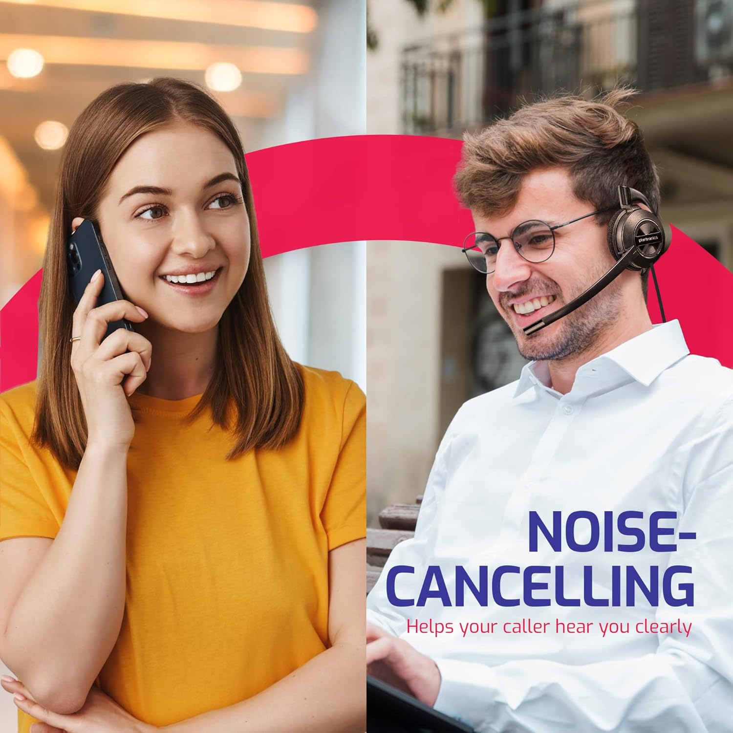 Polycom Compatible Plantronics EncorePRO HW530 Headset Bundle- SoundPoint Phones: ip430, 450, 501, 550, 560, 601, 650, 670, CX300, CX500, CX600, VVX101, 150, 201, 300, 311, 400, 410, 500, 600, 1500