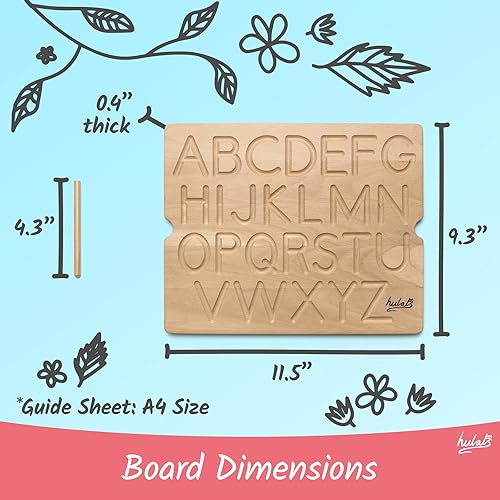 Miniatura 25 de Montessori - Tabla de seguimiento de números y letras - Alfabeto Montessori de madera y juguetes de conteo para niños pequeños de 3 años