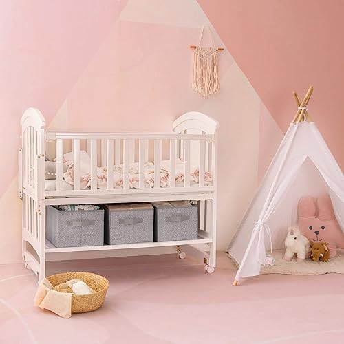 Miniatura 3 de GRANNY SAYS Paquete de 2 contenedores de almacenamiento grandes para armario y 3 contenedores rectangulares de tela