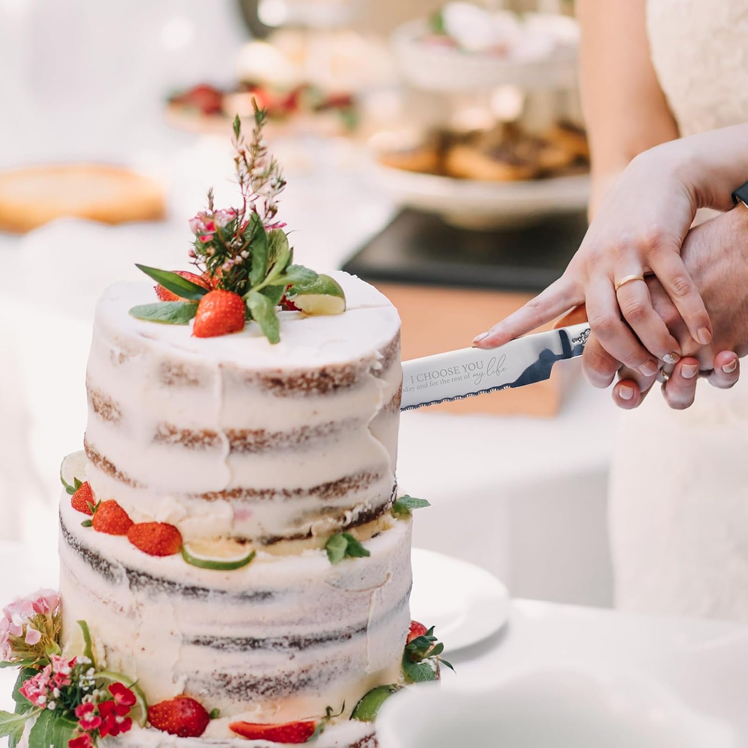 AW Bridal Silver Wedding Cake Knife And Server Set, Vintage Cake Cutting Set for Wedding, Personalized Cake Cutter Wedding Gift Bridal Shower Gift Anniversary Engagement Gift For Couple