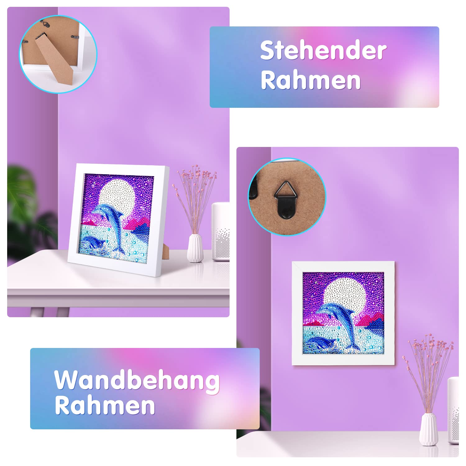 Wowdecor Kit Diamond Painting 5D Completo – Giglio, Tela 30x40 Cm, Per Adulti E Bambini (4+) – Fai Da Te Con Strass E Utensili