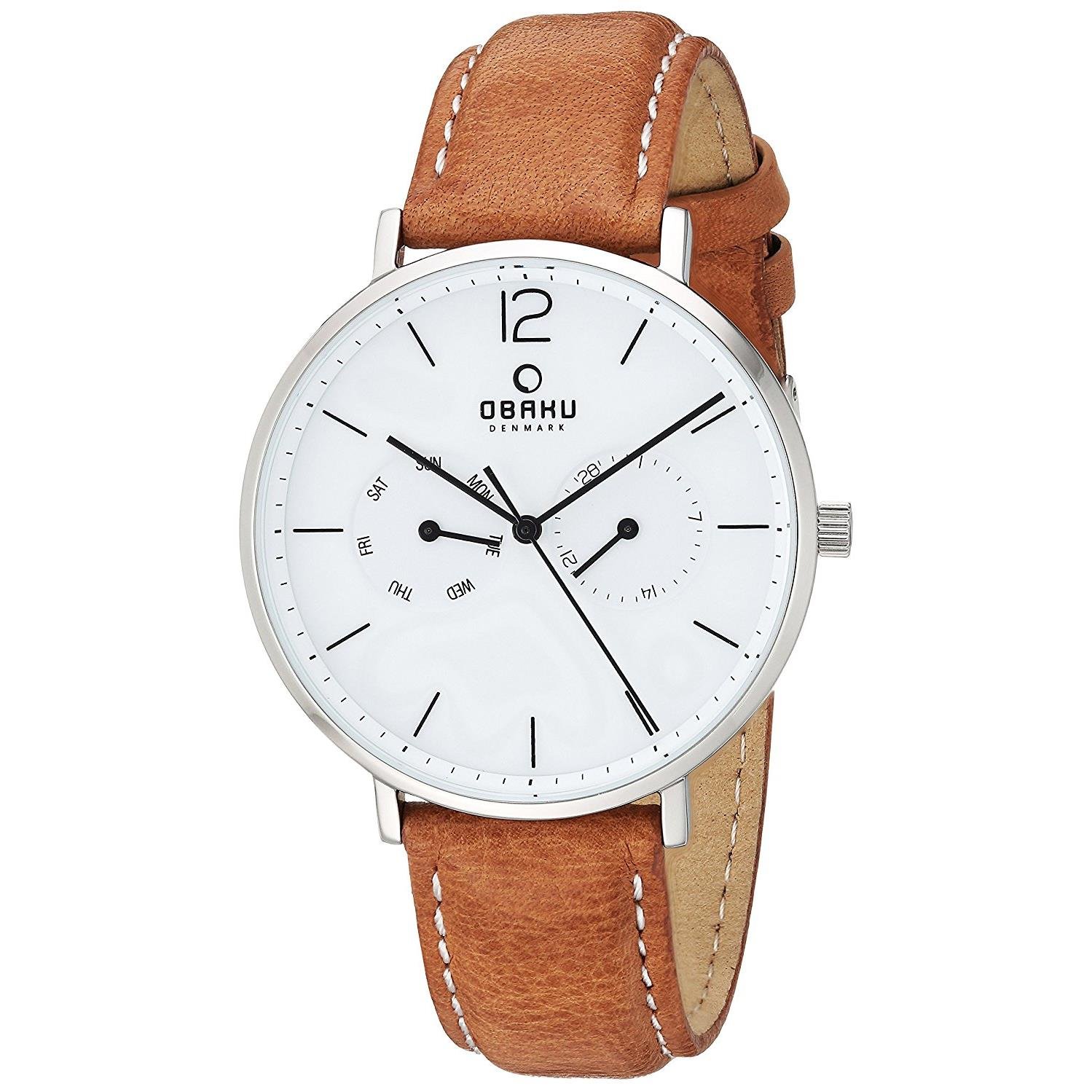 Obaku Analog White Dial Mens Watch-V182GMCWRZ (B01D4SONH0) Amazon Price History, Amazon Price Tracker