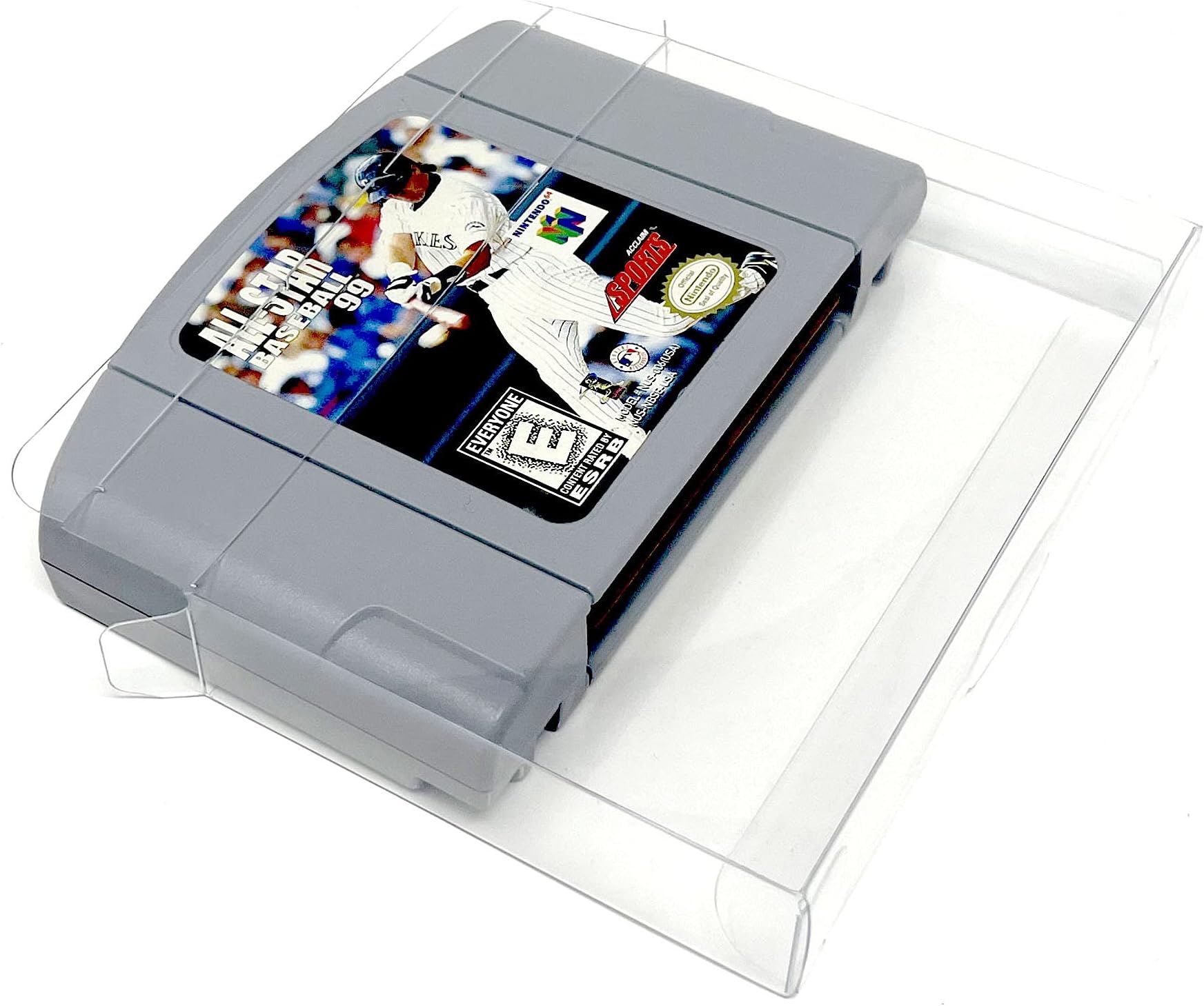 EcoTEK Protectors25 Pack Clear Protector Case Compatible with Nintendo 64 Cartridge Games Storage Box Video Game Display - Scratch Resistant - Dust Proof