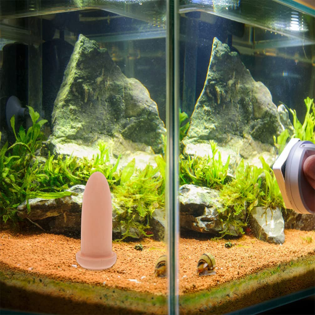 Zerodeko Aquarium Dekoration Mini- Fischzüchtungskegel H?hle Keramik- Laich- Rassenkegel für Diskusfische Engelsfischzüchtungskegel Hergestellt Natürlicher Keramik Ablaichkegel Skalare