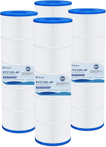 Fil-fresh Cartuchos de filtro de piscina CCP420 compatibles con Pentair Clean & Clear Plus 420, repuesto para Pentair R173576, C-7471, 178584,