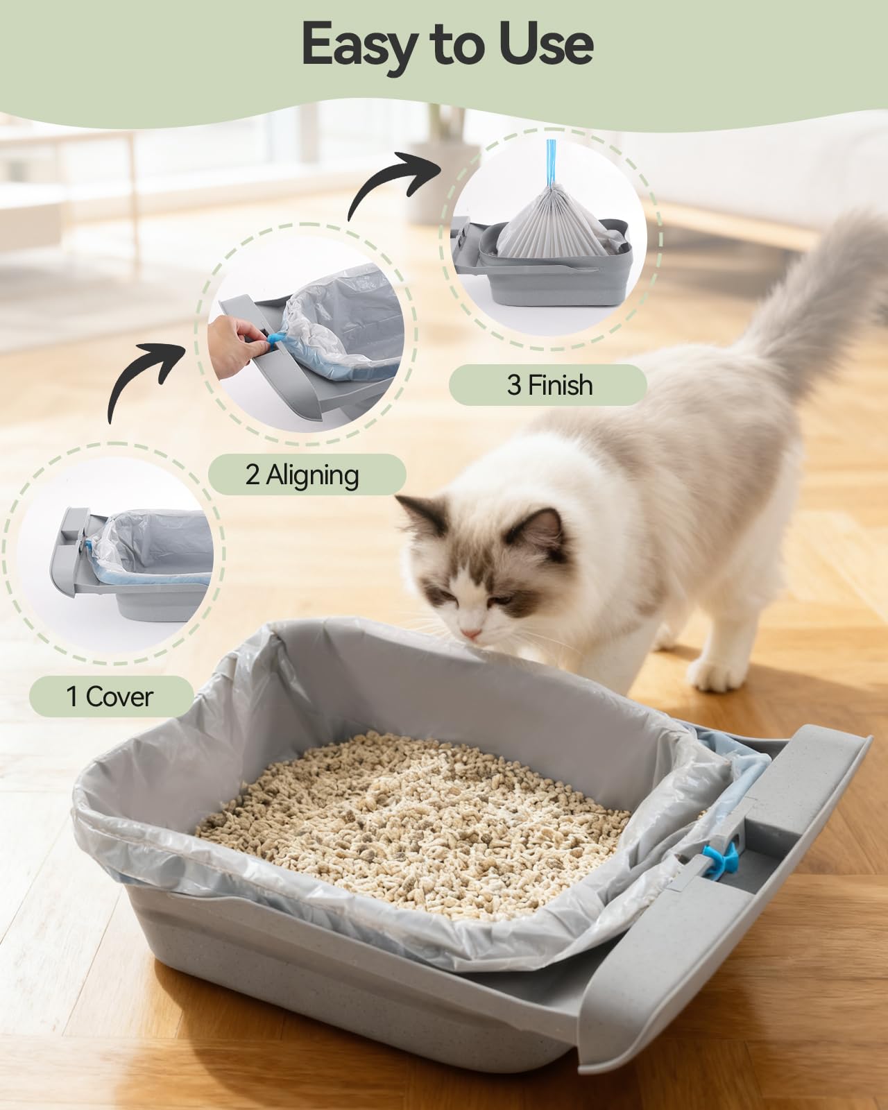 Amazon.co.jp: NeakasaM1 自動猫用トイレバッグ Petpivot Autoscooper