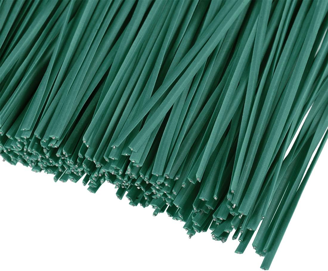 uxcell 3 Inches Plastic Twist Ties Reusable Cable Cord Wire Ties Green 500pcs