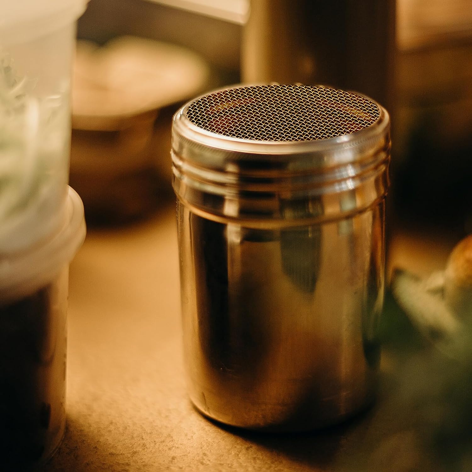 Stainless Steel Sugar Shaker Fb54110 with Lid for Coffee