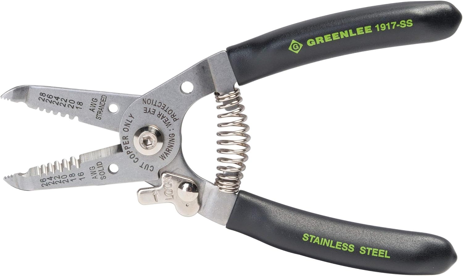 Greenlee 1917-SS Pelacables y Cortador de Acero Inoxidable 16-26AWG 6 Pulgadas