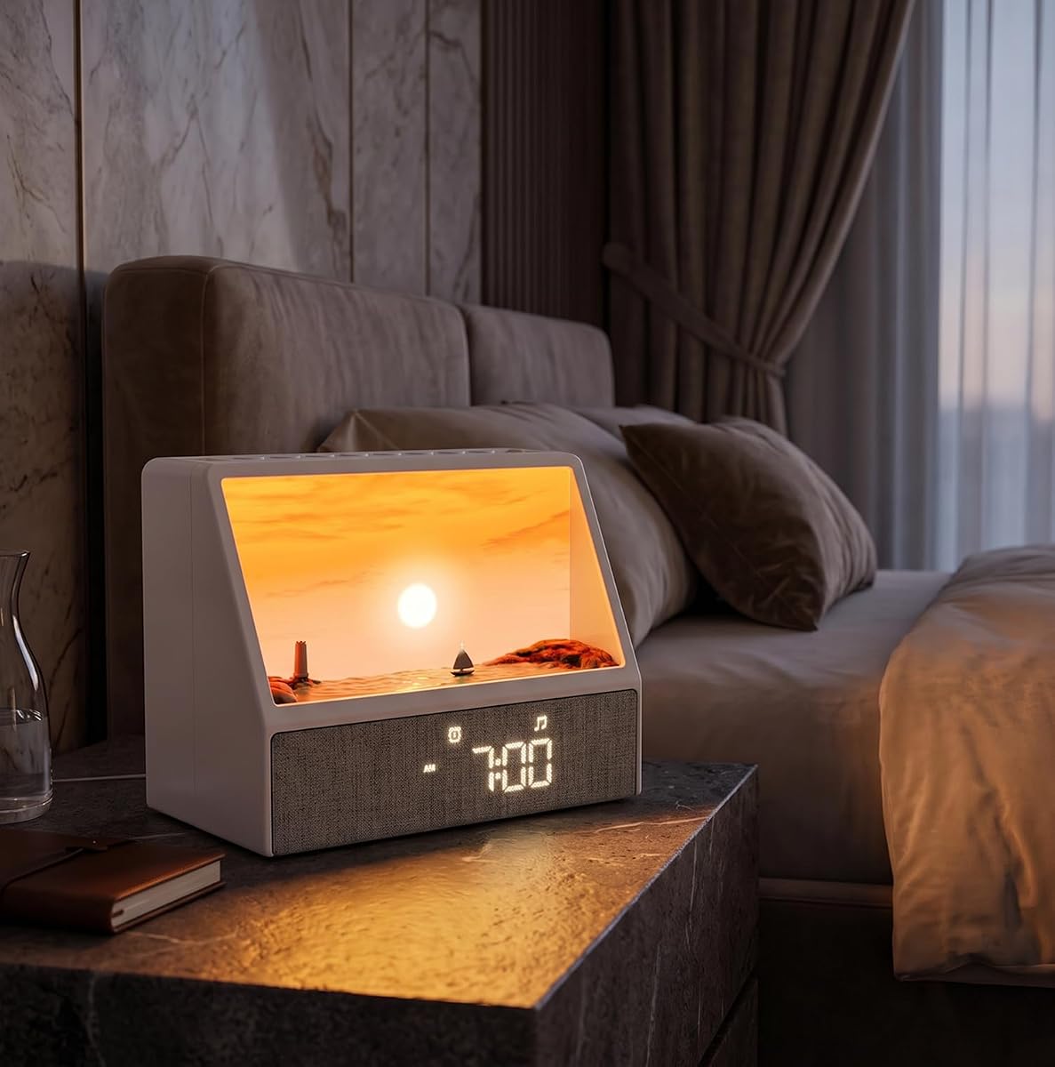 Sunrise Alarm Clock with Organic Cotton Case - Brookstone