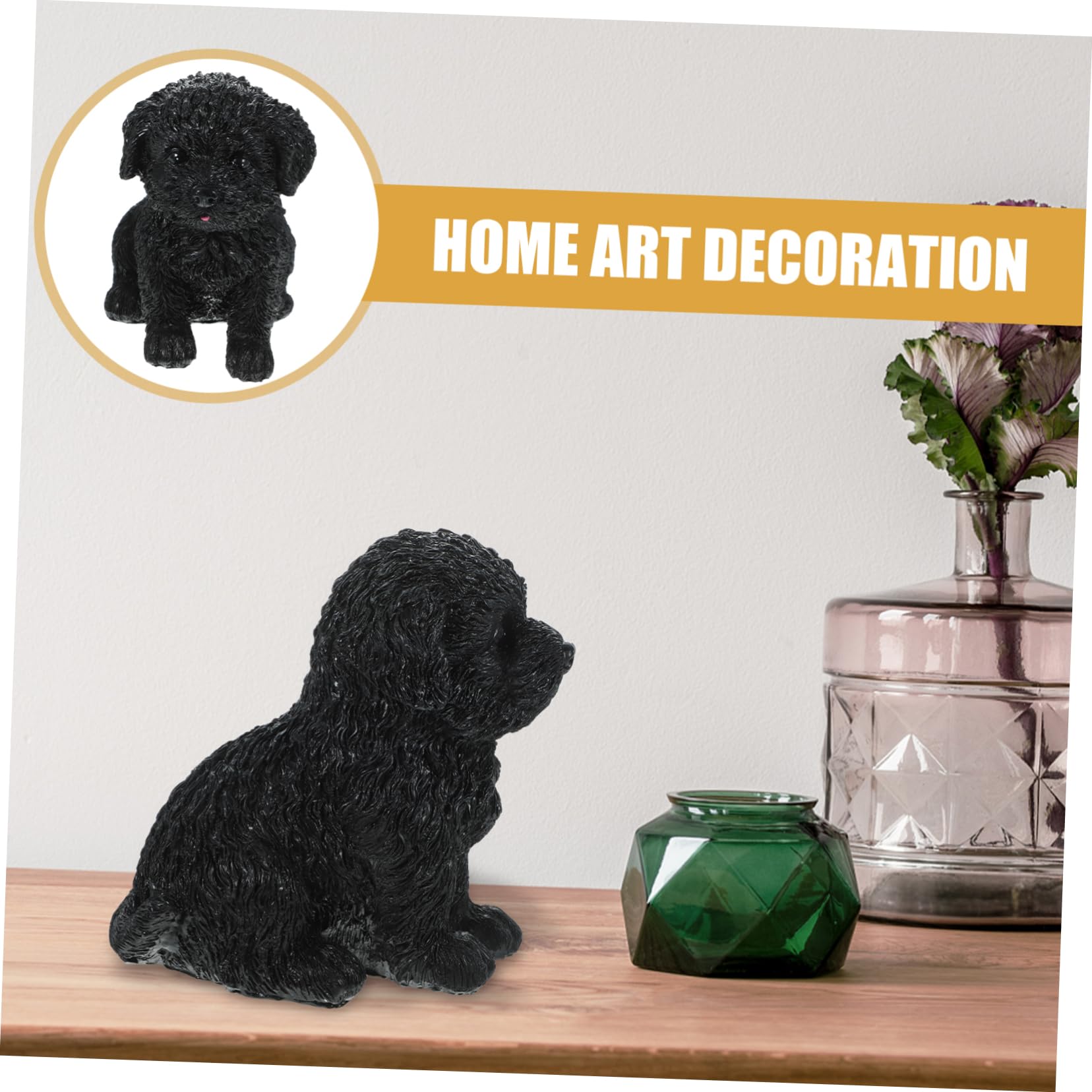 Amazon.co.jp: LEDMOMO シー樹脂製 犬の置物 オブジェ デスクトップ用