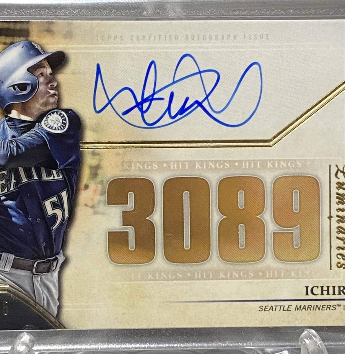 シアトル・マリナーズ　イチロー選手　Topp 直筆サインカード Amazon.co.jp: 世界15枚限定イチロートップス直筆サインカード