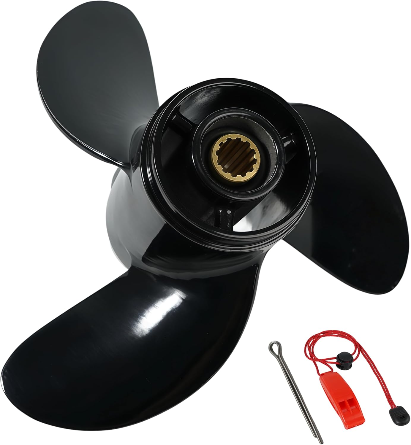 7.8x7,8x7 Outboard Propeller for Mercury/Tohatsu/Nissan 4/5/6HP Engines,OEM#48-812949A02/3R1B64514-2, 12 Spline Tooth, RH