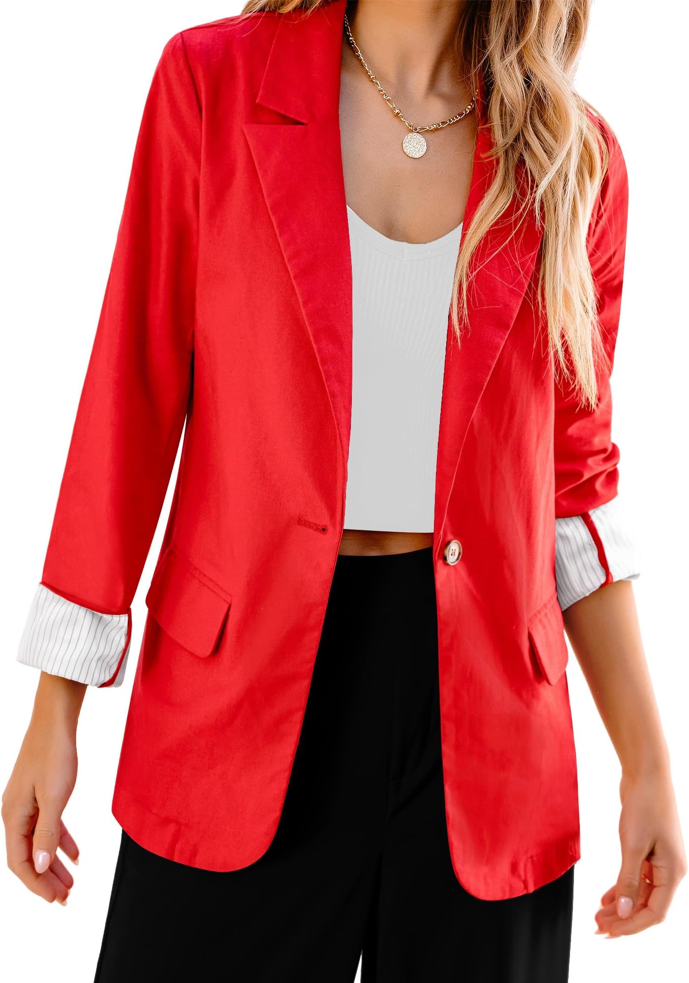 Blazers for Women Business Casual Dressy Work Fashion Lightweight Spring Summer Linen Unlined 2025 Suit Jackets
