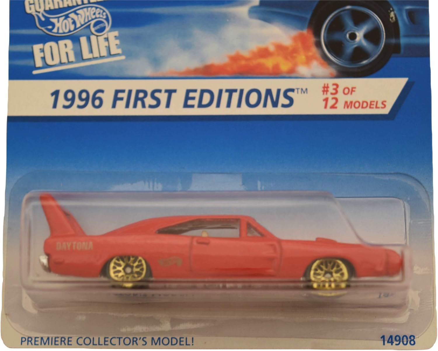 Hot Wheels 1970 Dodge Charger Daytona [Gold Wire Wheels], red