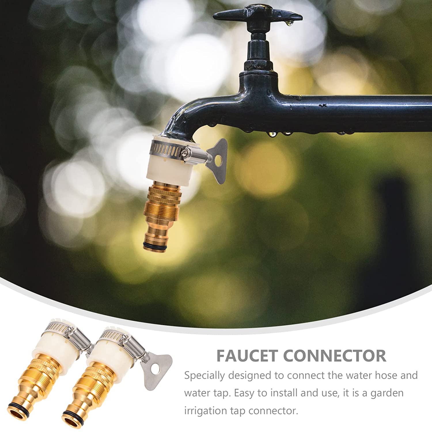 4 pezzi sistema di irrigazione a goccia deviatore rapido tubo non via acqua per connettore rubinetto cucina femmina raccordo lavello domestico collegare rubinetti da giardino raccordi per rubinetti