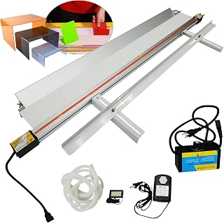 48in 125cm Manual Acrylic Bender with Bracket Angle Holder, Plastic Sheet Bender, Manual Strips Heater with Angle Adjustment, for 1-6mm Plastic Bending110V/1500W