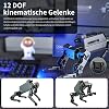 Yahboom ROS2 Robot Dog with RPi 5 AI Model Voice Embodied Intelligence OpenCV Programmable Bionic Quadruped AI Robotic Dog,for Educational Python Programming,Electronic Engineers(Without pi)
