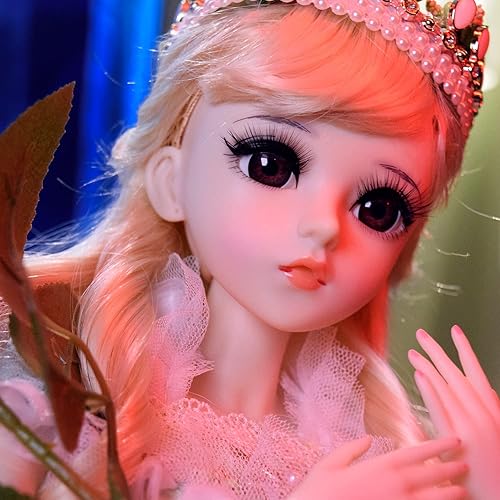 Miniatura 9 de Proudoll 1/3 BJD Doll 60cm - 24" Princess Anastasia SD Ball articulado muñecas, cuerpo de muñeca personalizado con conjunto de ropa