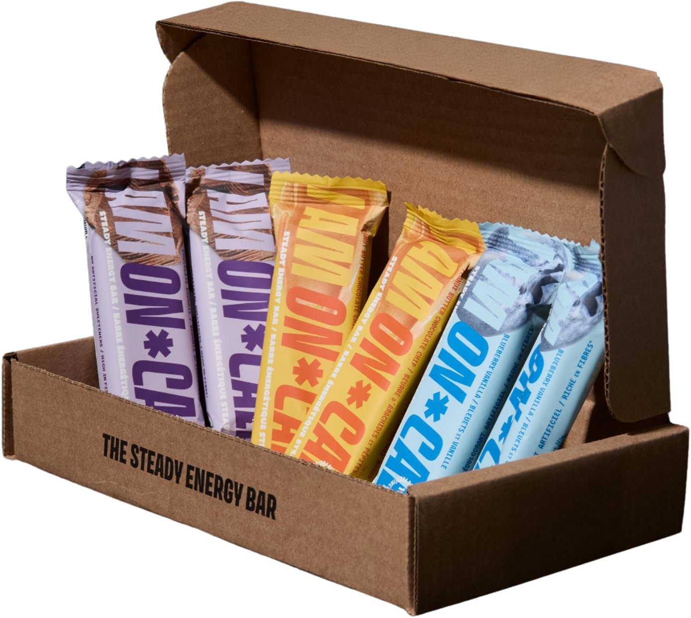 ON-CALL 19g Plant Protein Bar — Developed by Surgeons, High Fiber, No Artificial Sweeteners, Vegan, Mixed Pack - Peanut Butter Chocolate Chip, Blueberry Vanilla, Chocolate Brownie - (Pack of 6)