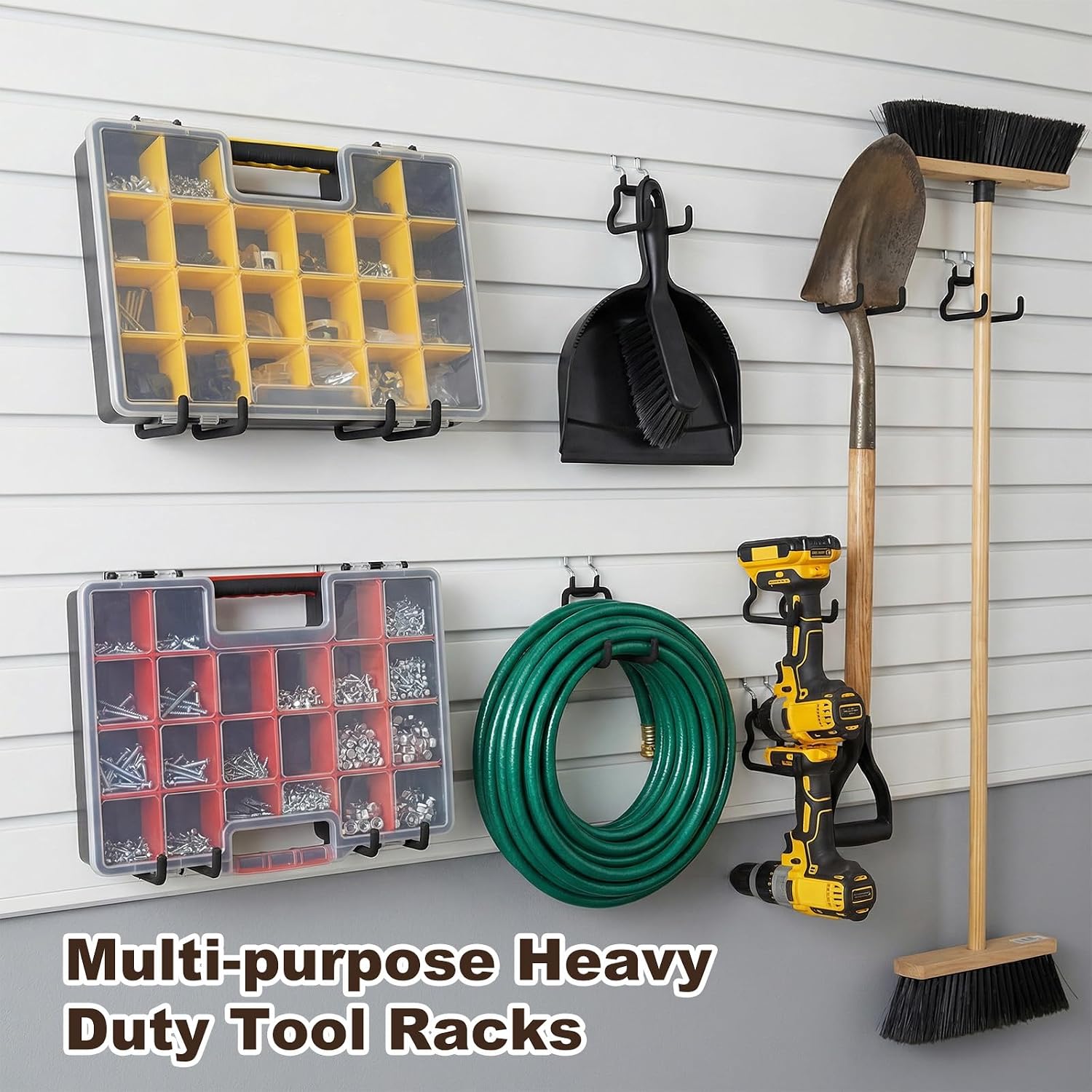10 Pcs Pegboard Hooks, Peg Board Hooks Assortment for Organizing Various Tools, Fit 1/4 inch Pegboard for Hanging Storage, Durable Iron Hook for Craft Room Garage Workbench Office