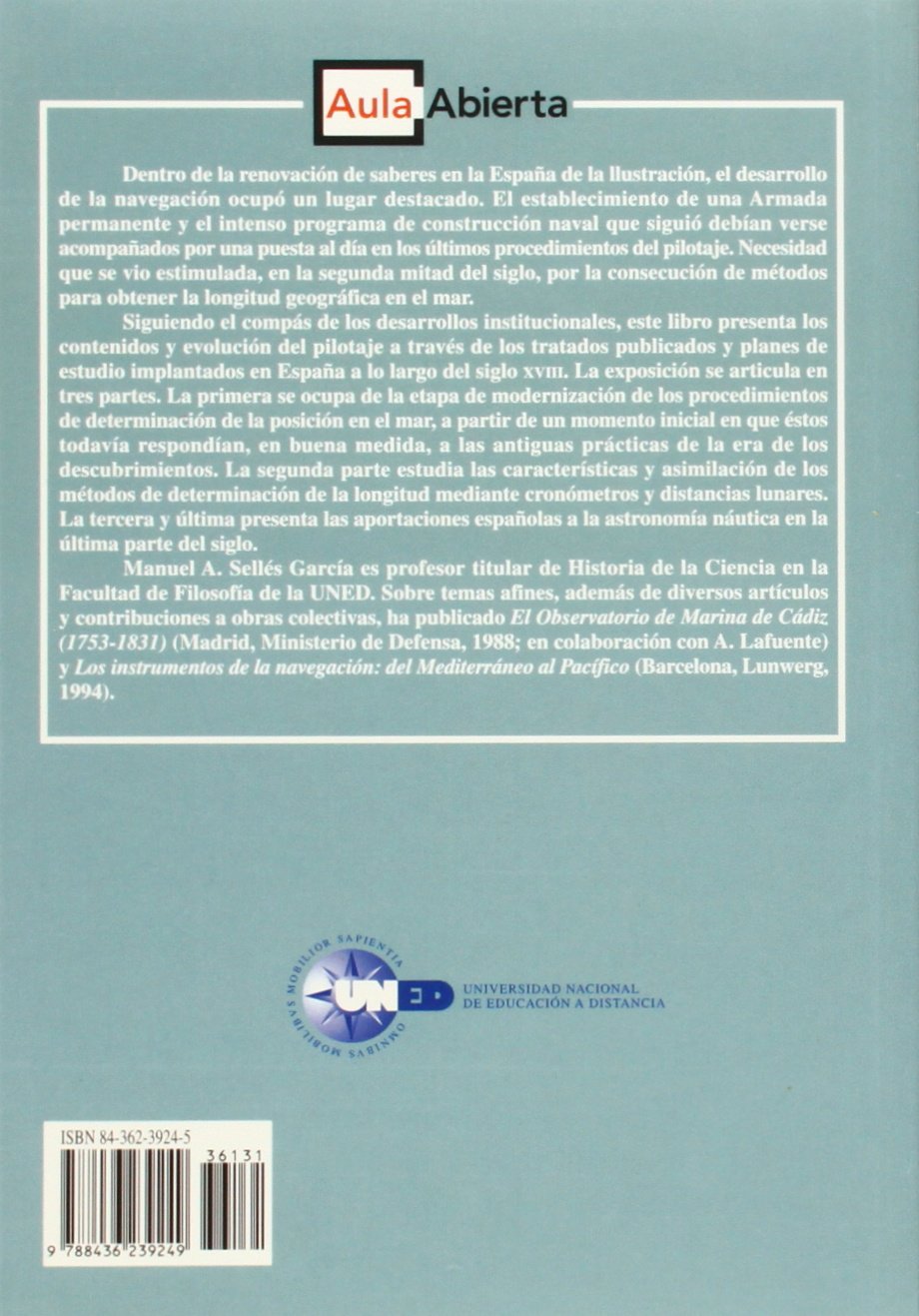 Navegación Astronómica En La España Del Siglo XvIII