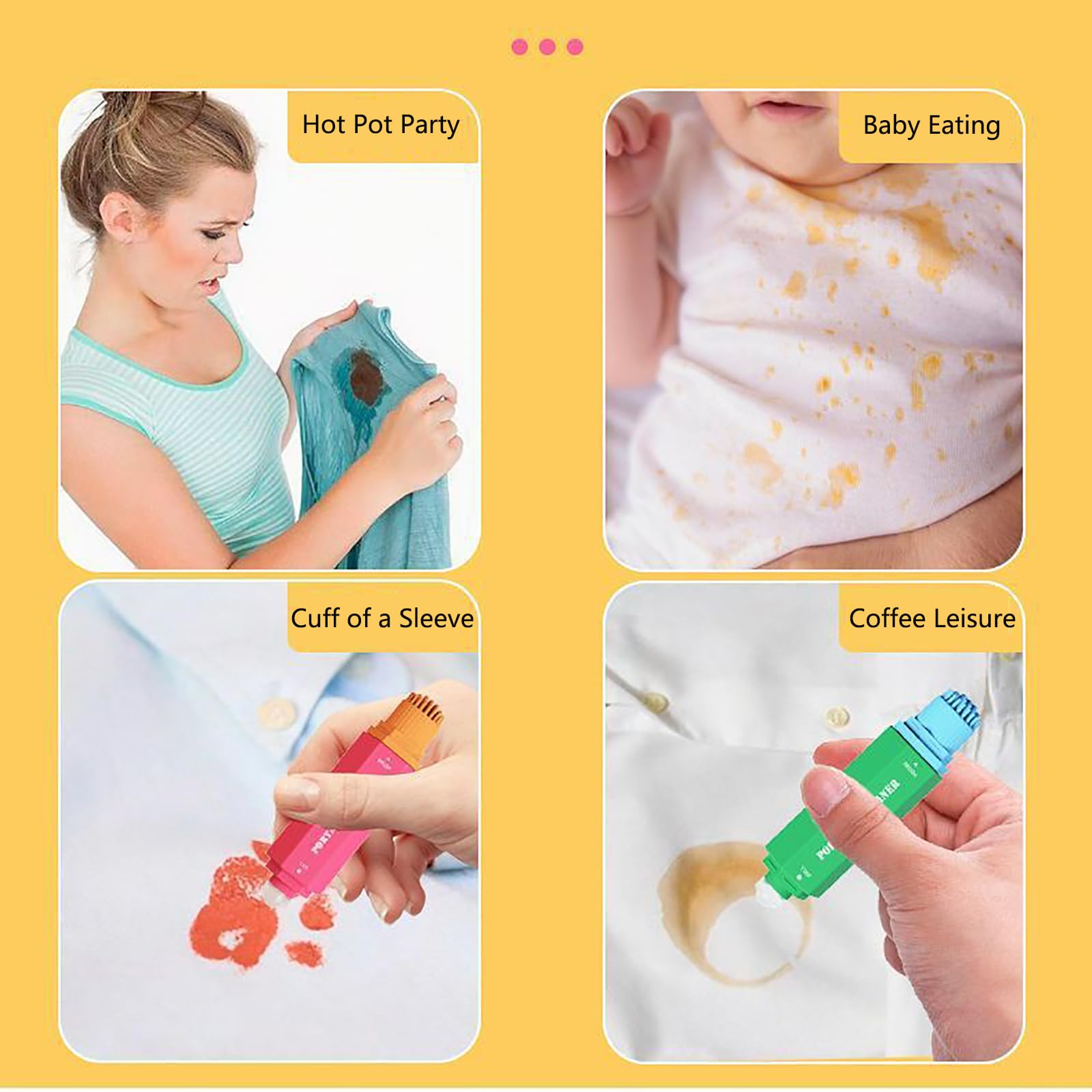 Nettoyeur de Taches de VêTements,Stylo de Taches Actif,VêTements de Stylo de Blanchiment Portable, Stylo de Nettoyage de Taches Instantané