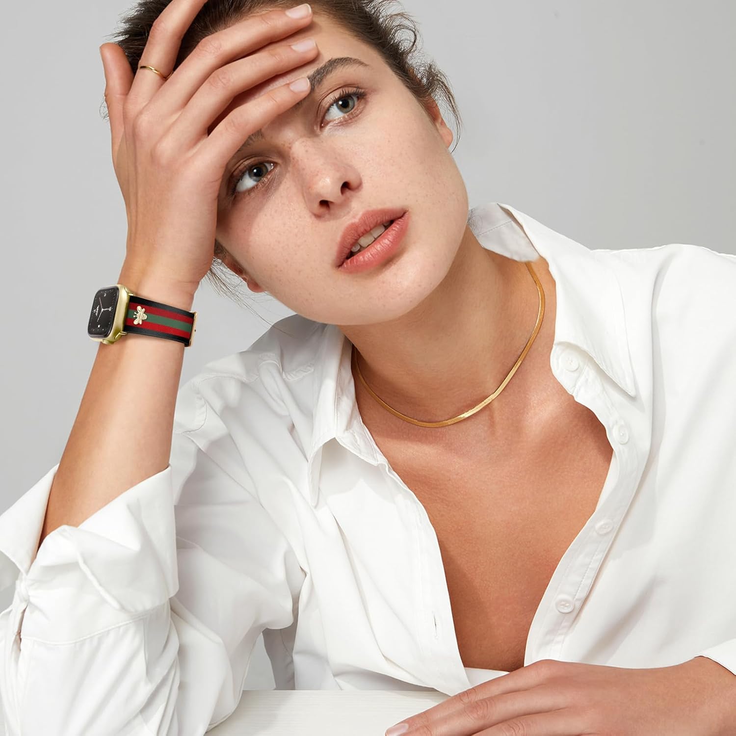 Designer Leather Bands with Charms Compatible with Apple Watch 38mm 40mm 41mm 42mm(S11/10) 44mm 45mm 46mm 49mm Women Men Strap for iWatch Series 11/10/9/8/7/6/5/4/3/2/1 SE 1/2/3 Ultra 1/2/3 - Image 8