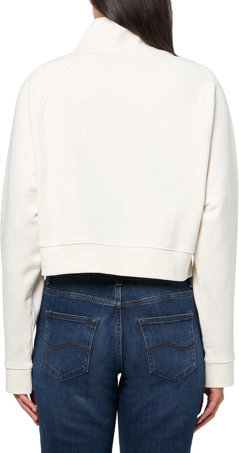 HUGO Women's Quarter Zip Happy Logo Sweatshirt - Image 2