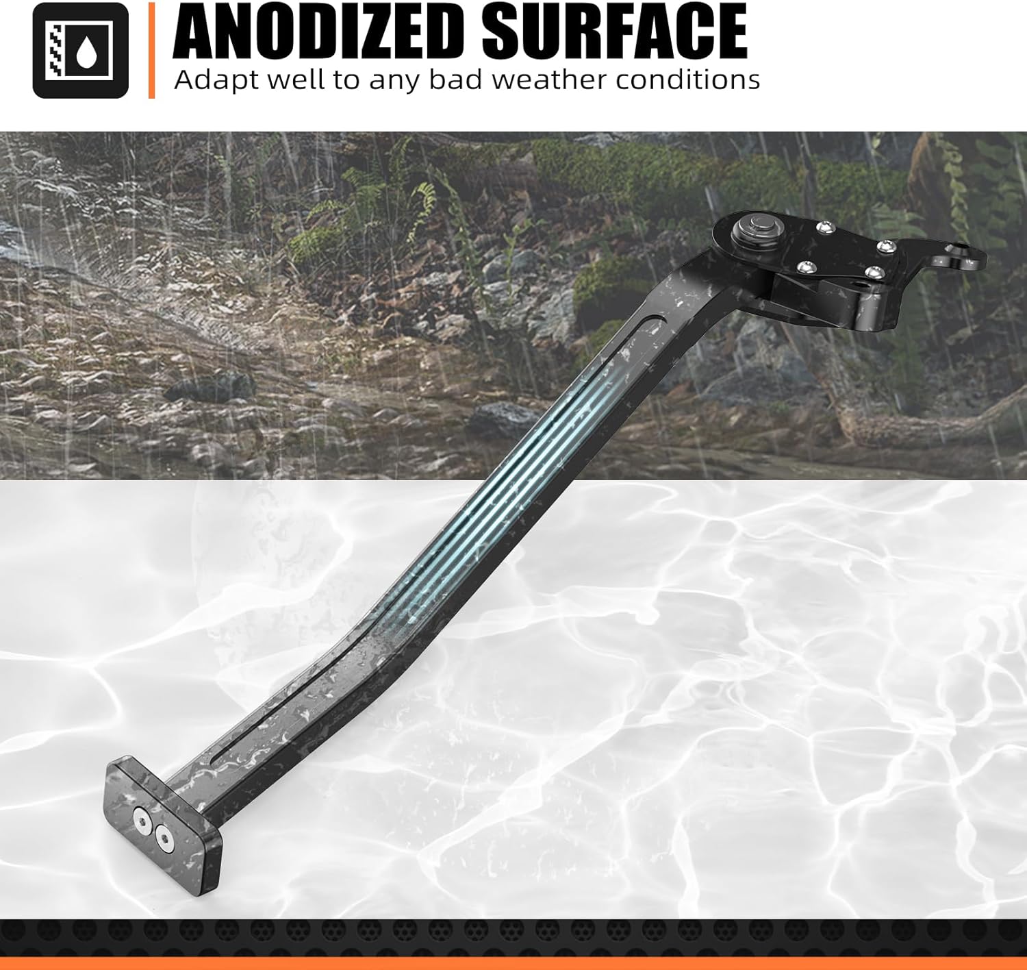 NICECNC Black Aluminum Side Stand Kickstand Compatible with KTM 250 350 450 SXF 2011-2015,125 150 SX 2012-2015,250 SX 2012-16,450 SXF Factory Replica 2012,450 SXF Factory Edition 2013-14